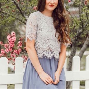 2 Piece Vintage Formal Dress ~ XL